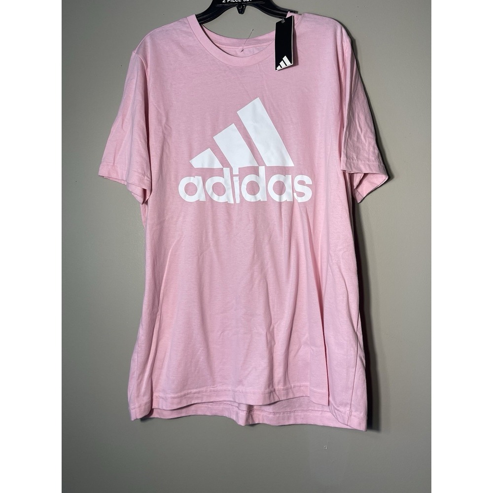 Adidas Originals Men's Short Sleeve Cotton T-shirt Size L Pink NWT